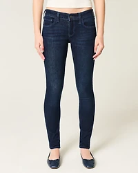 Low-Rise Dark Wash Super Skinny Jeans