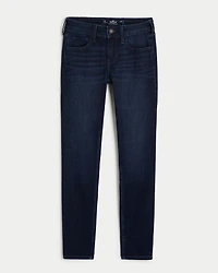 Low-Rise Dark Wash Super Skinny Jeans