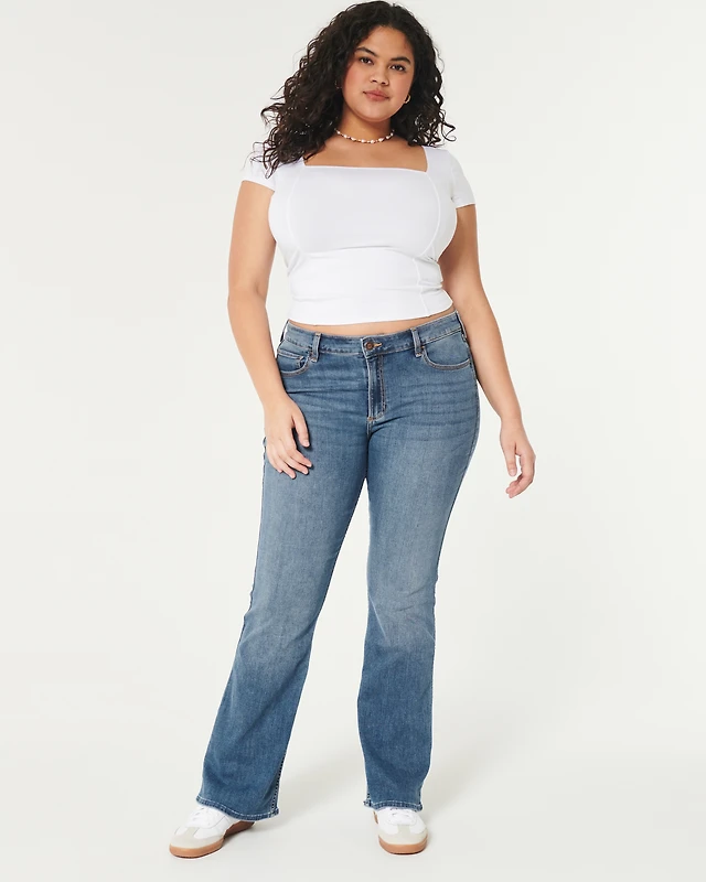 Curvy Mid-Rise Boot Jeans
