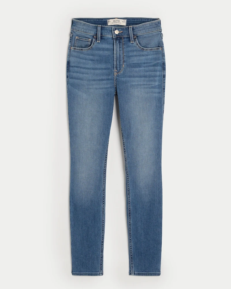 High-Rise Medium Wash Super Skinny Jeans