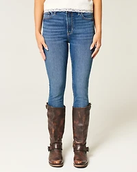 High-Rise Dark Wash Super Skinny Jeans
