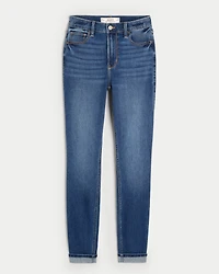 High-Rise Dark Wash Super Skinny Jeans