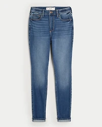 Curvy High-Rise Dark Wash Super Skinny Jeans