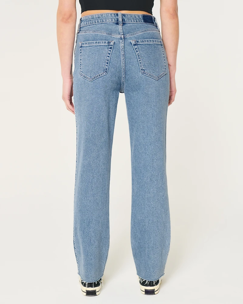 Ultra High-Rise Medium Wash 90s Straight Jeans
