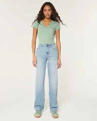 Ultra High-Rise Medium Wash Dad Jeans