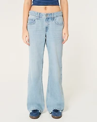 Low-Rise Medium Wash Baggy Jeans