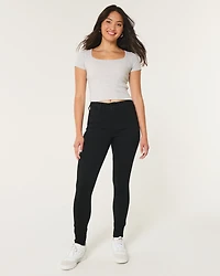 Curvy High-Rise Black Super Skinny Jeans