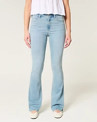 Mid-Rise Light Wash Bootcut Jeans