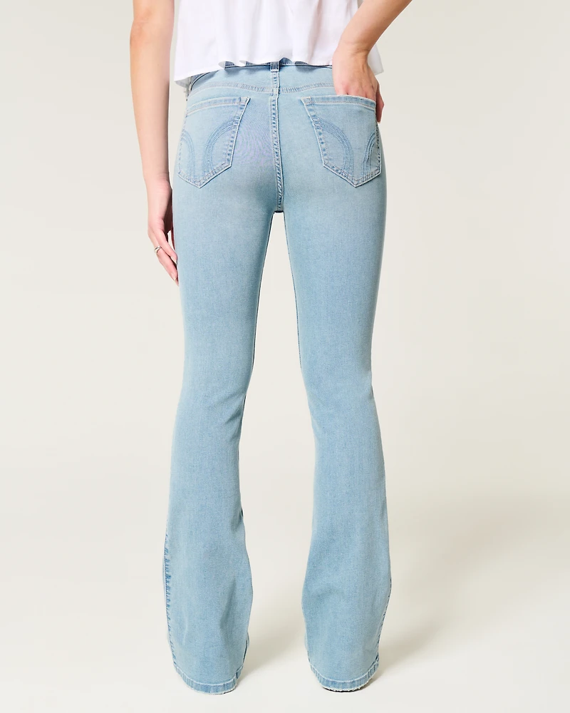 Mid-Rise Light Wash Bootcut Jeans