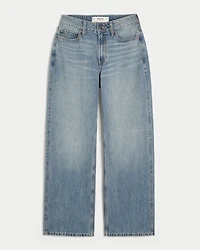 Curvy High-Rise Medium Wash Baggy Jeans