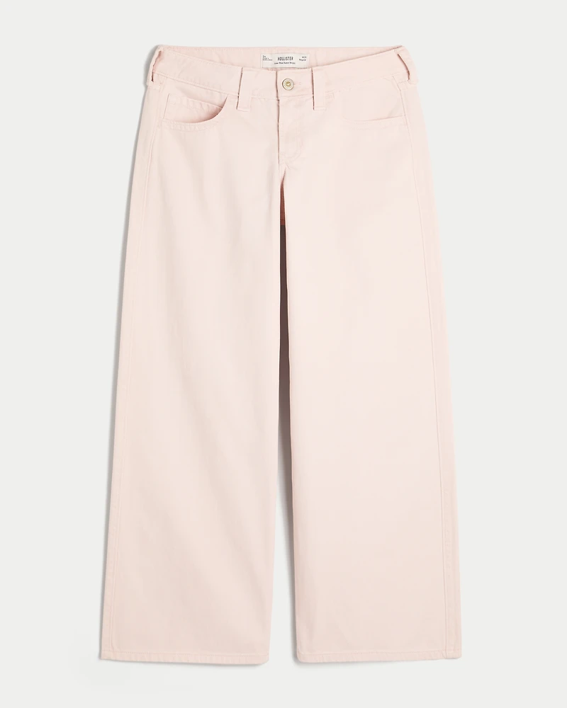 Low-Rise Pink Super Baggy Jeans