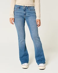 Mid-Rise Medium Wash Bootcut Jeans