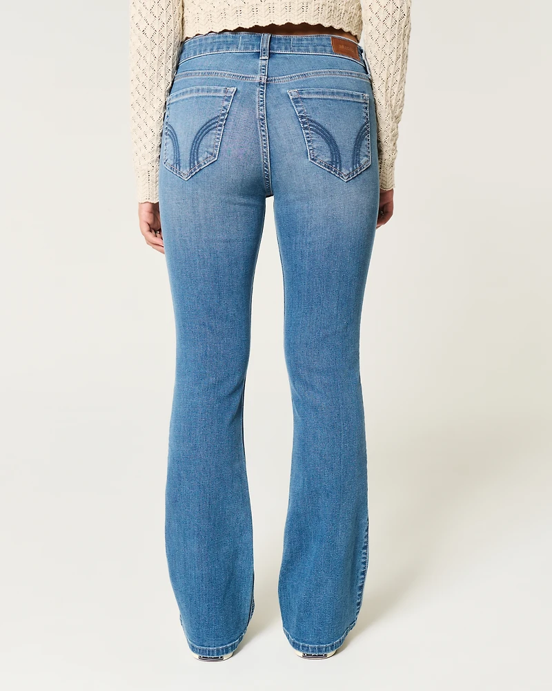 Mid-Rise Medium Wash Bootcut Jeans
