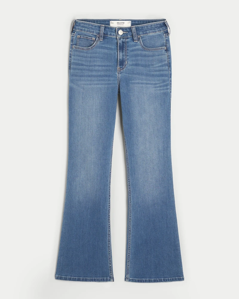 Mid-Rise Medium Wash Bootcut Jeans