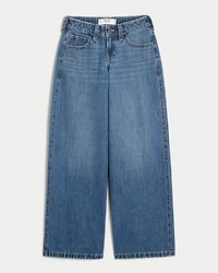 Curvy Low-Rise Medium Wash Super Baggy Jeans