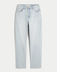 Curvy High-Rise Light Wash Straight Jeans