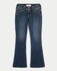Low-Rise Dark Wash Boot Jeans