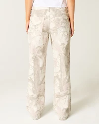 Low-Rise Camo Baggy Jeans