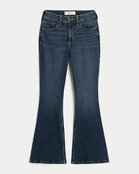 High-Rise Dark Wash Flare Jeans