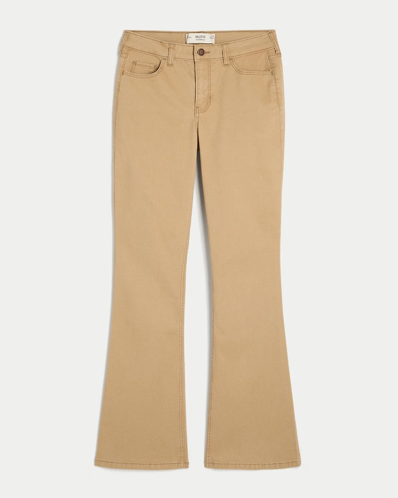 Mid-Rise Khaki Boot Jeans