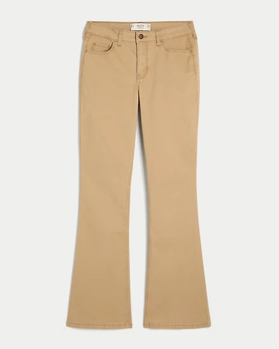 Mid-Rise Khaki Boot Jeans