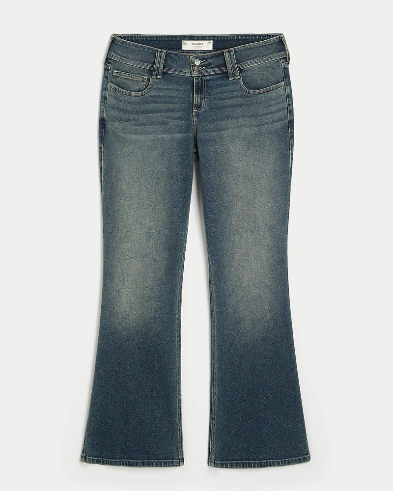 Low-Rise Medium Wash Bootcut Jeans