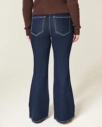 High-Rise Dark Wash Flare Jeans