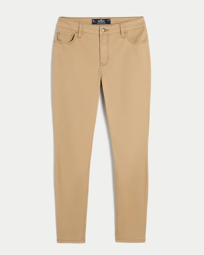 High-Rise Khaki Super Skinny Jeans