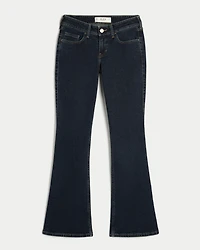 Low-Rise Dark Wash Bootcut Jeans