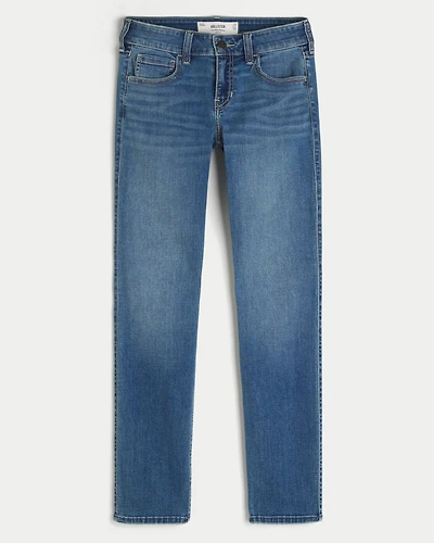 Low-Rise Medium Wash Skinny Jeans