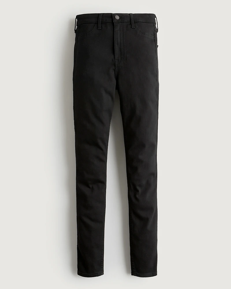Ultra High-Rise Black Jean Leggings