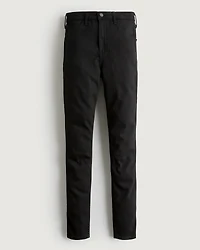Ultra High-Rise Black Jean Leggings