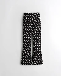 Ultra High-Rise Pattern Knit Flare Pants