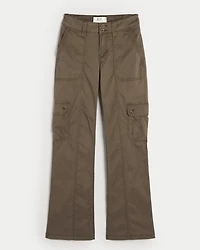 Mid-Rise Relaxed Cargo Boot Pants