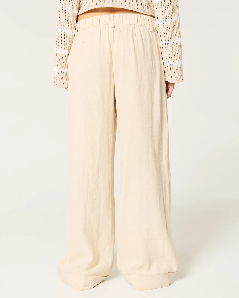 Low-Rise Wide-Leg Pants