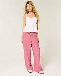 Pull-On Slub Pants