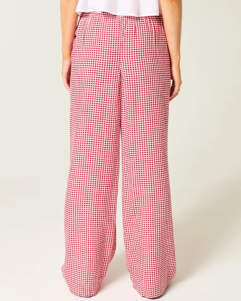 Pull-On Slub Pants