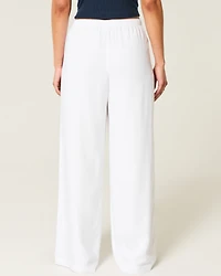 Striped Baggy Pull-On Pants