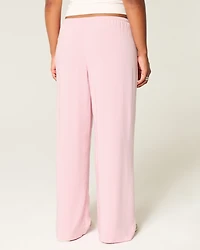 Low-Rise Baggy Pull-On Pants