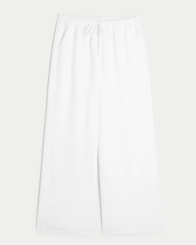 Low-Rise Baggy Pull-On Pants