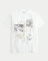 Oversized New York I Love You Graphic Tee