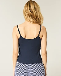 Ribbed Swan Graphic Cami