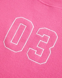 Ribbed Number Graphic Baby Tee