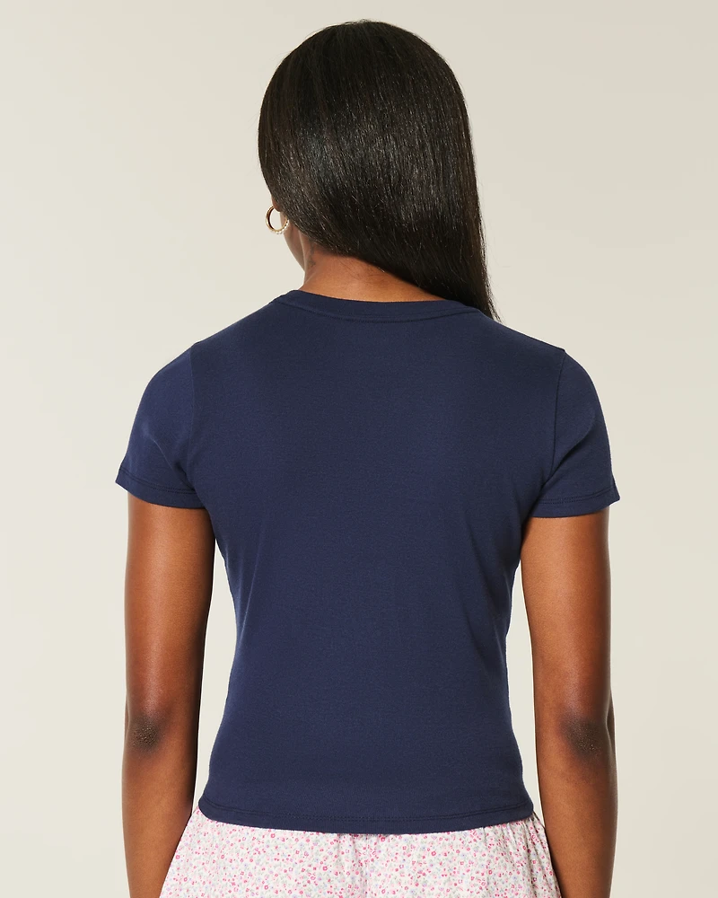 Bow Graphic Baby Tee