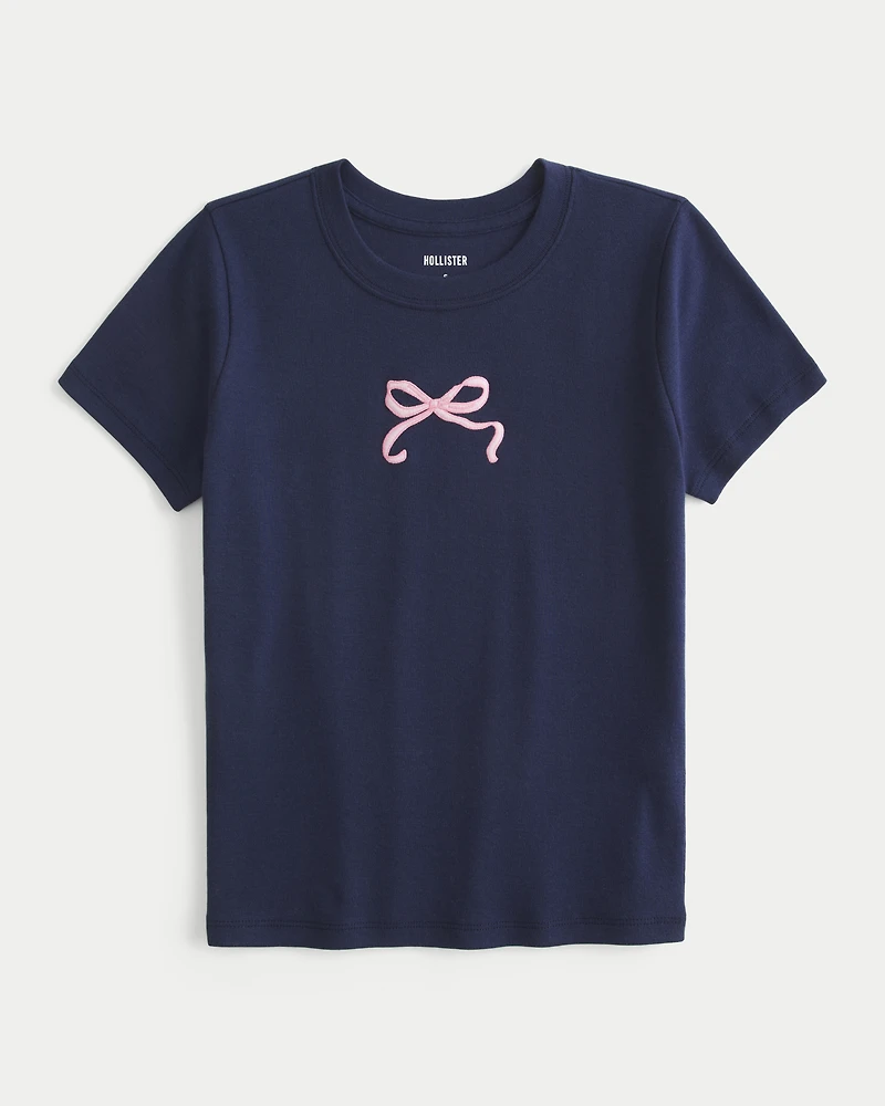 Bow Graphic Baby Tee