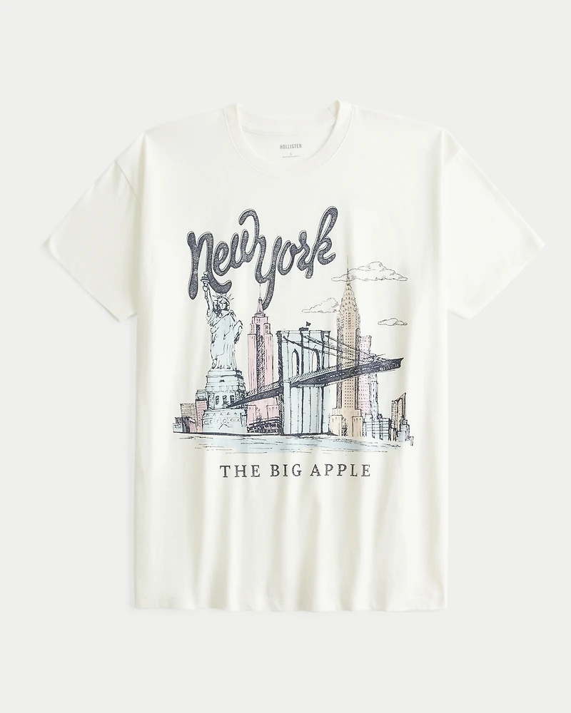 Oversized New York Graphic Tee