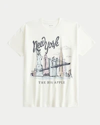 Oversized New York Graphic Tee