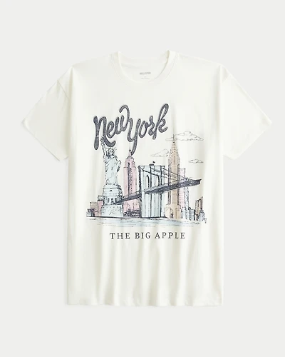 Oversized New York Graphic Tee