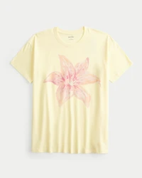 Oversized Floral Graphic Tee