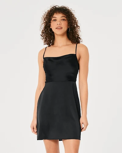 Satin Mini Dress